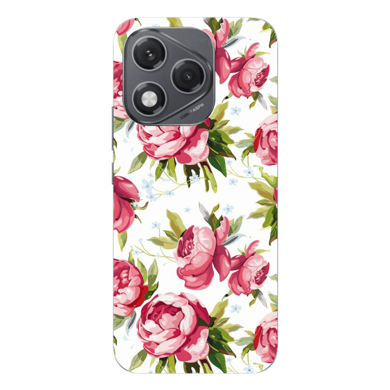 Honor 400 Lite Roses and laves Transparent Silicone TPU Θήκη